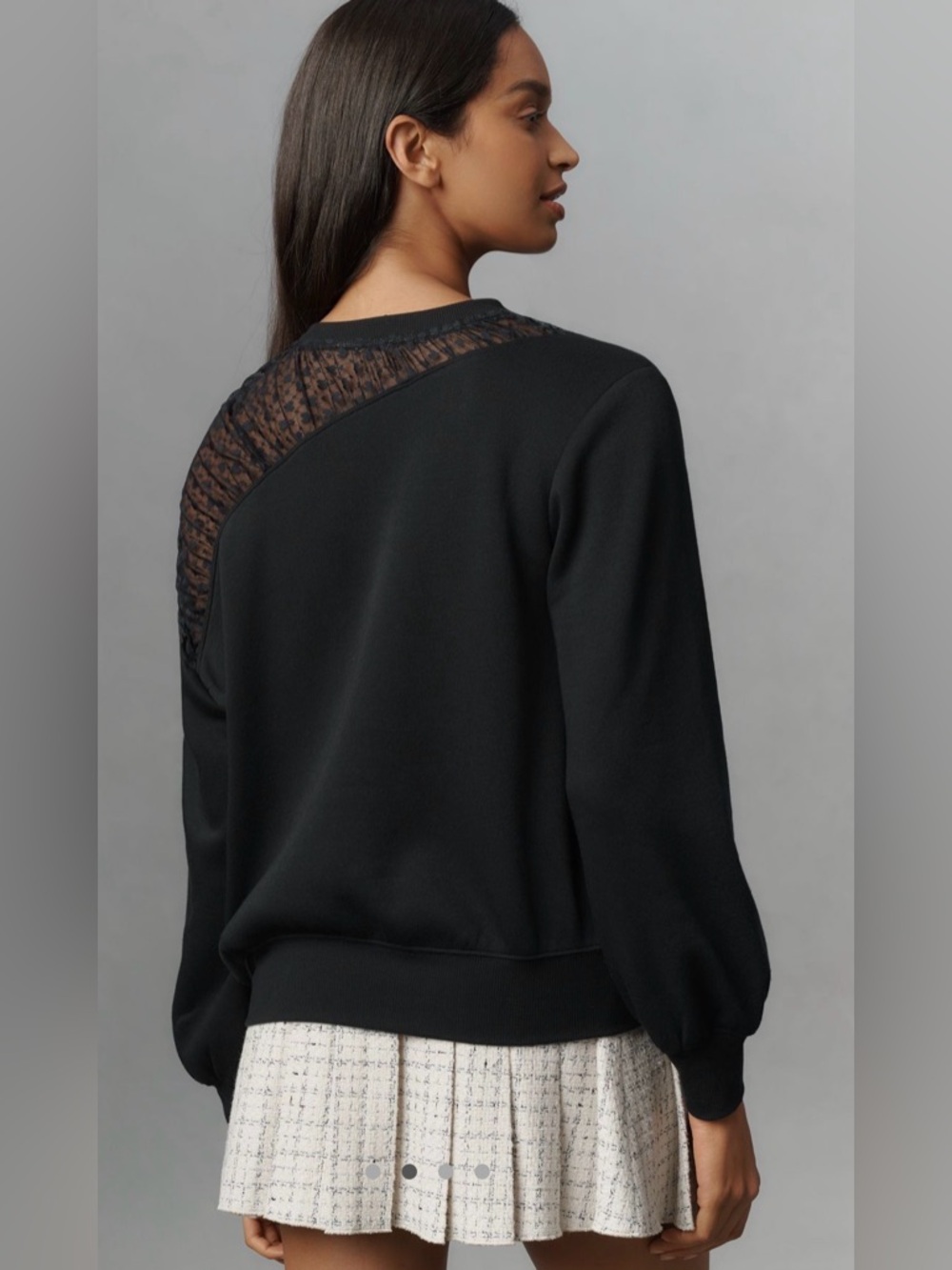 Maeve Sheer Shoulder Soft Pullover Shirt